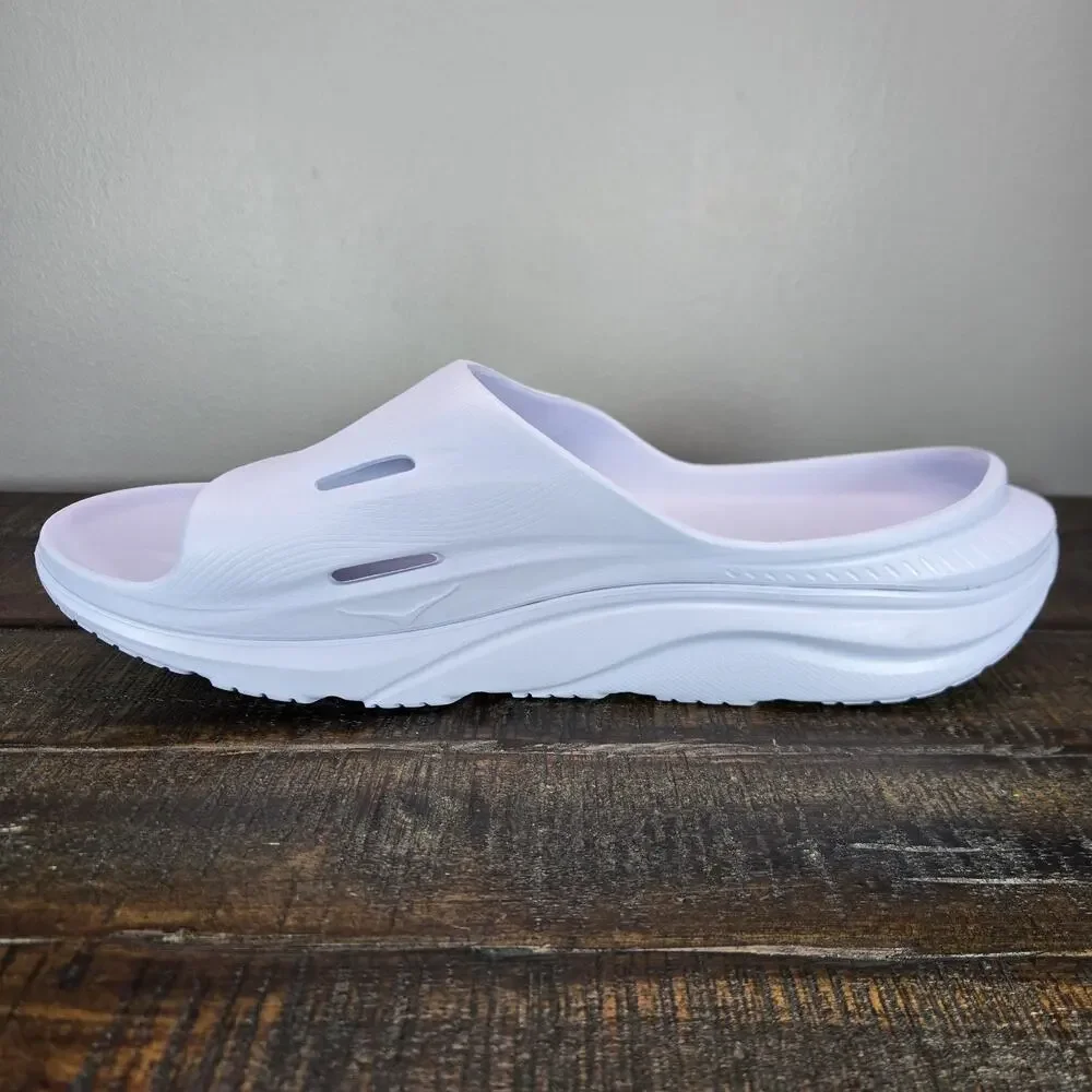 NEW HOKA One One Ora Recovery Slides 3 Mens Size 14 Beach Sandals Purple